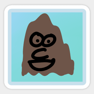 Mount poo Sticker